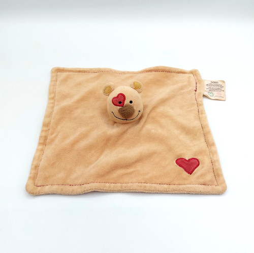 Doudou plat ours marron beige