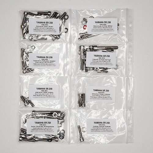 Yamaha 250 1980 2002 - 250, kit