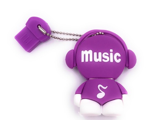 Music man violet avec note - man,
