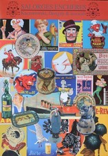 2009 Auction Catalog Alsa Menier Beer Revel Valda Oxo Enamel Plate