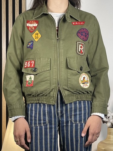 Bomber toile patchs - en,