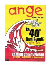 FLYER - ANGEL: IN LIVE CONCERT IN MONTPELLIER ( FRANCE) 2010 MINI POSTER