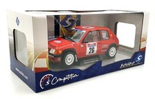 Peugeot 205 Rallye 1990 Rouge Tour de Corse 26 - Miniature SOLIDO 1/18