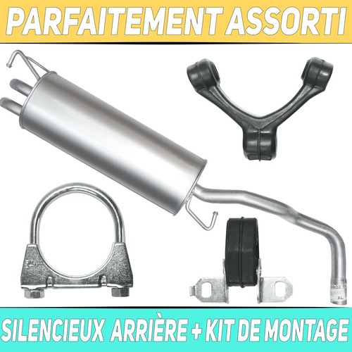 Pot échappement arriere - pot, déchappement
