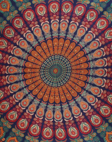 Couvre lit bohème coton - couvre-lit,