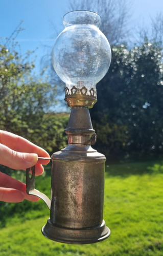 Lampe huile pigeon - lampe, à