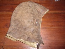 Casque En Cuir Pilote ww2 