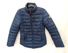 Anapurna Jacket Womens UK 12 Navy Ada Lady Basic Zip Puffer Padded Quilted