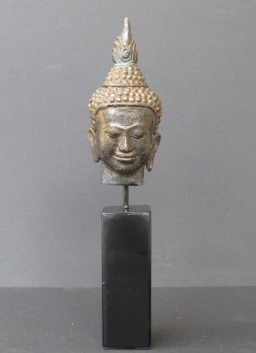 Tête bouddha bronze - bouddha,