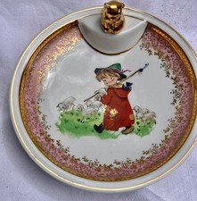 ASSIETTE  A BOUILLIE ANCIENNE AVEC BOUCHON PORCELAINE LIMOGES