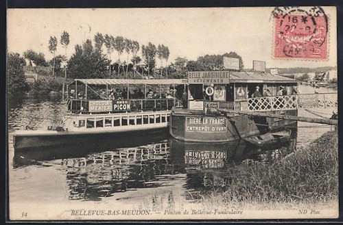 Cpa meudon bellevue ponton - bellevue,,