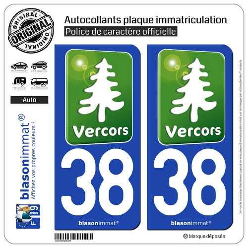 Stickers autocollant plaque - 2,