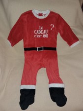 Pyjama grenouillère rouge de