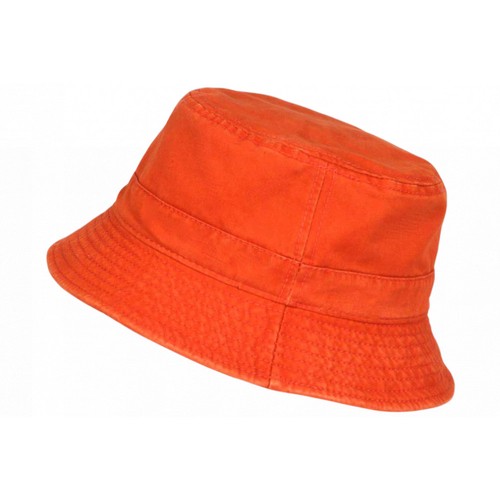 Chapeau bob orange coton - en,