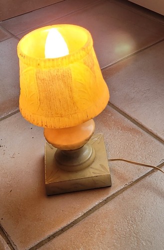 Ancienne lampe albatre - ,