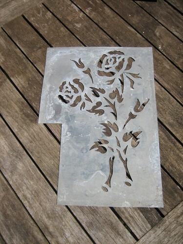 Ancien pochoir zinc - pochoir,