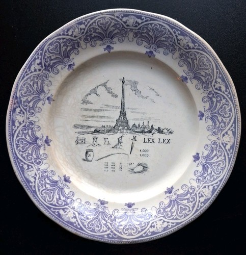 Tour eiffel assiette à - tour,