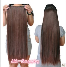 Postiche Extensions Cheveux Demi-perruque 5 Clip Extension 70cm Hiztfaser Neuf