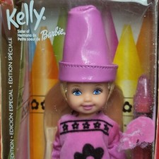 Crayon Color Couleur Pink Kelly Barbie Doll Mattel 2003