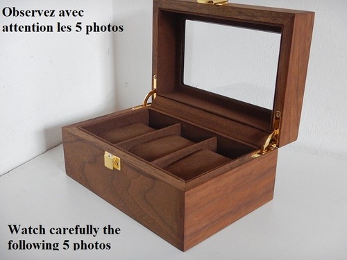 Pour montres boitier bois - pour, en