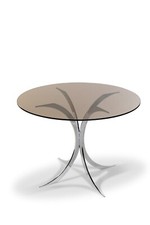 Rare Table Ronde Arc Chrome
