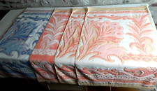 N04/4 Vintage 60 70 4 Bath Towels Curly Sponge 65x107