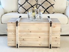 Coffre Table Basse Bois Massif