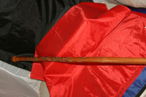 Canne bambou sculptée - canne,