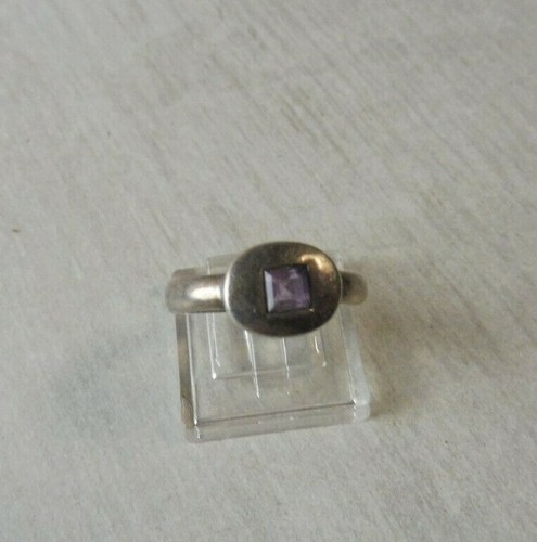 Ancienne bague pierre - , mauve