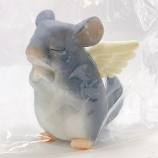 Mini figurine Angel Chinchilla Praying Marcot Violet ver Gacha Animal Toy Japan