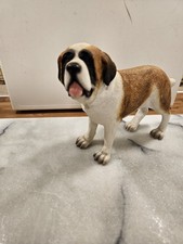 Leonardo Saint Bernard Dog Figurine H15cm X W17cm Vgc