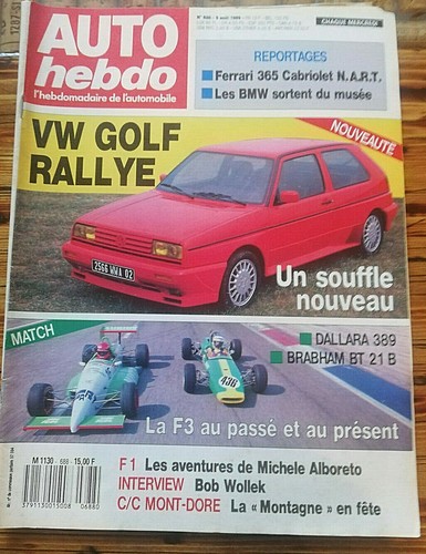 Auto hebdo 688 1989 - vw, golf