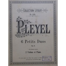 PLEYEL Ignace Six Petits Duos