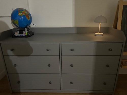 Commode tiroirs gris - commode, 6