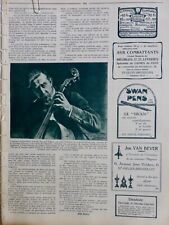 1922 MUSIQUE VIOLONCELLE FERNAND POLLAIN STRADIVARIUS 1 JOURNAL ANCIEN