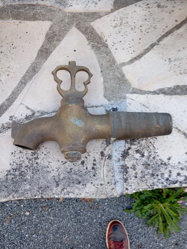 Ancien robinet vanne bronze - vanne,