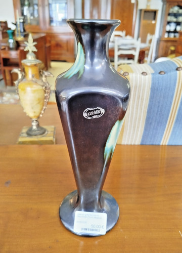 Vase grès flammé art - vase,