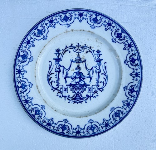 Assiette xixe faïence - assiette,