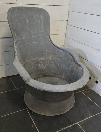 Ancienne baignoire zinc - baignoire, en