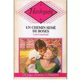 Chemin semé roses - un,