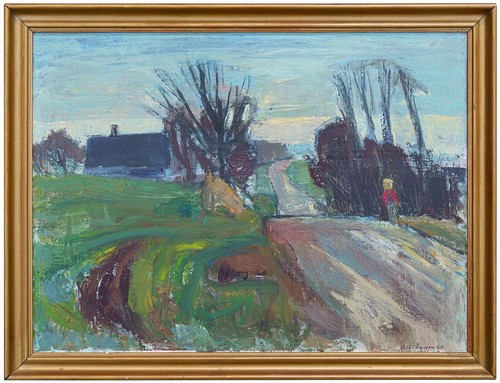 Tableau paysage huile sur - huile,