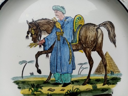 Superbe assiette faience - , fine