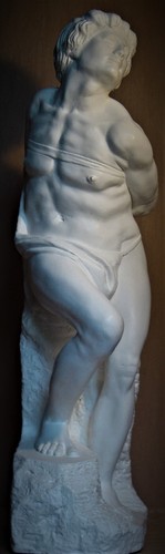 Sculpture plâtre esclave - plâtre, "