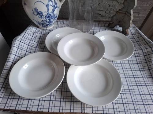 Assiettes creuses anciennes - assiettes,