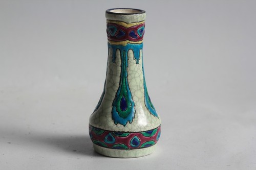 Longwy petit vase émaux - vase,