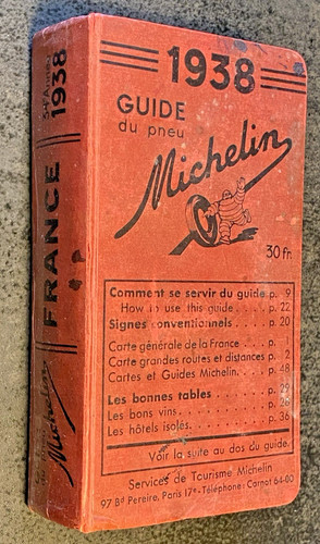 Guide michelin rouge 1938 - rouge,