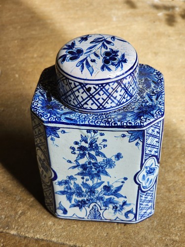 Pot thé boite delft - a,