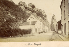 Belgium Le rocher Bayard Vintage Albumen Print Albumen Print 13x18 Ci