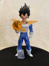 Dragon Ball Z VEGETA Figure Statue Figurine 11” approx with Dragon Ball & Stand