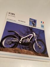 Scorpa trial 294 works 1994 carte moto de collection Atlas France